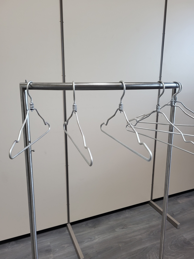 Portant arrondi gris métallisé H 130 cm – Image 4