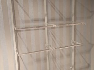 Lot de 2 structures murales avec accessoires – L1,2 m (60 x 220 cm)