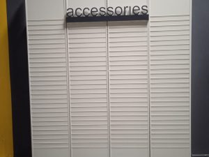 Lot de 4 panneaux rainurés blancs