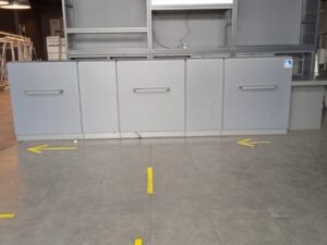 Comptoir d’accueil L 4,45 m