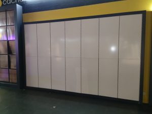 Lot de 3 panneaux muraux blancs