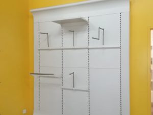 Lot de 3 panneaux muraux blancs