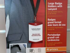 Pochettes badges avec tours de cou