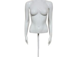 Buste mannequin femme blanc + socle