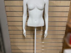 Buste mannequin femme blanc + socle