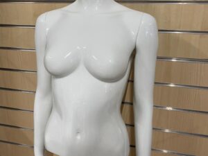 Buste mannequin femme blanc + socle
