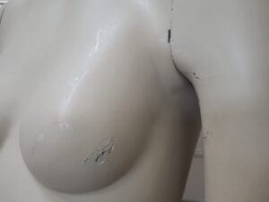 Buste mannequin femme – Demi-cuisse – Gris