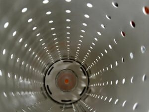Lustre / spot suspension LED – Blanc et métal – Ø15 cm – L35 ou 55 cm