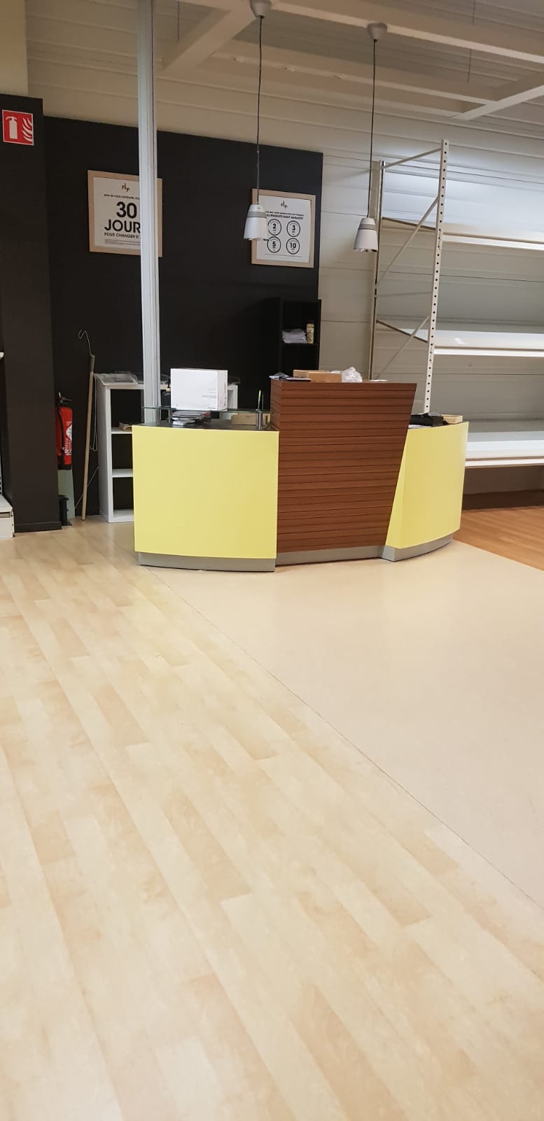 Comptoir d'accueil L 2,85 m