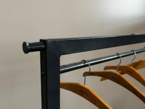 Portant à vêtements professionnel – Noir – H134xL98cm