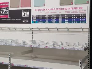 Lot de 7 gondoles murales blanches ≈ 9.31 ml