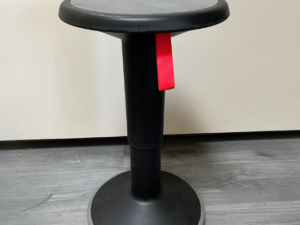 Tabouret de bureau INTERSTUHL noir – H45 à 63 cm