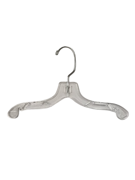 Lot de 100 cintres simples transparents 30 cm