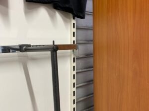 Bras escalier noir 50 cm pour barre de charge