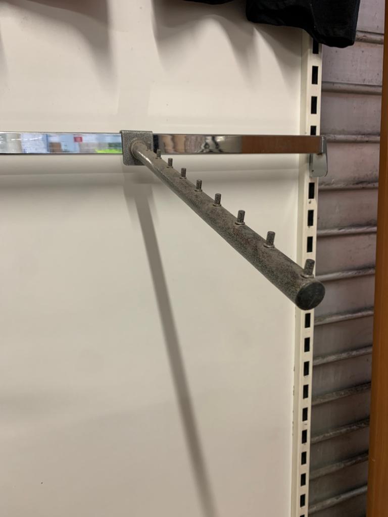 Bras droit gris 42 cm pour barre de charge