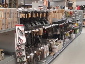 Lot de 4 gondoles centrales grises + 2 TG ≈ 5,20 ml