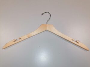 Lot de 100 Cintres Simples Bois 42 cm