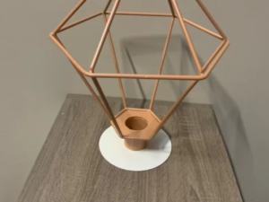 Lot de 2 Bougeoirs métalliques neufs