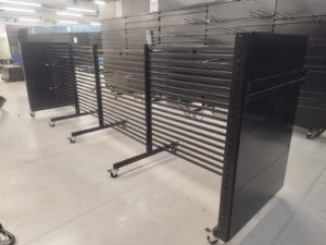 Tête de gondole métallique lg 100 cm