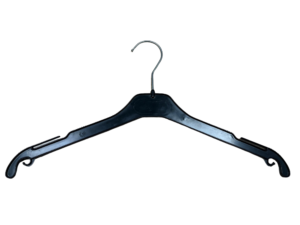 Lot de 90 cintres simples en plastique noir – 40 cm