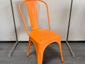 Chaise bistrot TOLIX orange – H86 cm