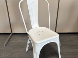 Chaise bistrot TOLIX blanche – H86 cm
