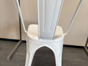 Chaise bistrot TOLIX blanche – H86 cm