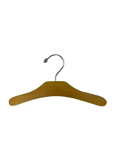 Lot de 100 cintres simples en bois – L25 cm