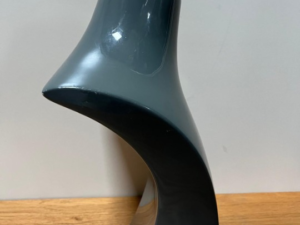 Buste présentoir à bijoux gris – H34 cm