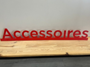 Enseigne PVC accessoires