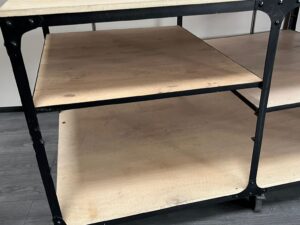 Table de présentation sur roulettes L 151 cm