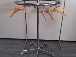 Portant rond sur roulettes hauteur réglable