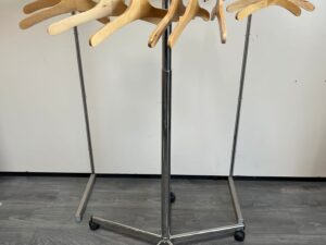 Portant rond sur roulettes hauteur réglable