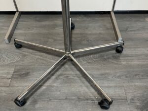 Portant rond sur roulettes hauteur réglable