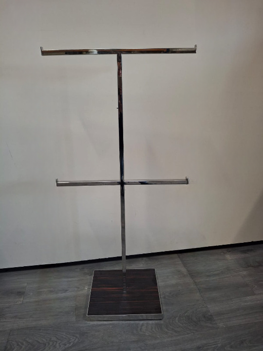 Portant à vêtements professionnel - Marron - H151xL75cm