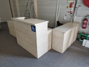 Comptoir d’accueil L 4,40 m