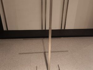 Portant à vêtements professionnel – Gris – Hauteur réglable L72cm