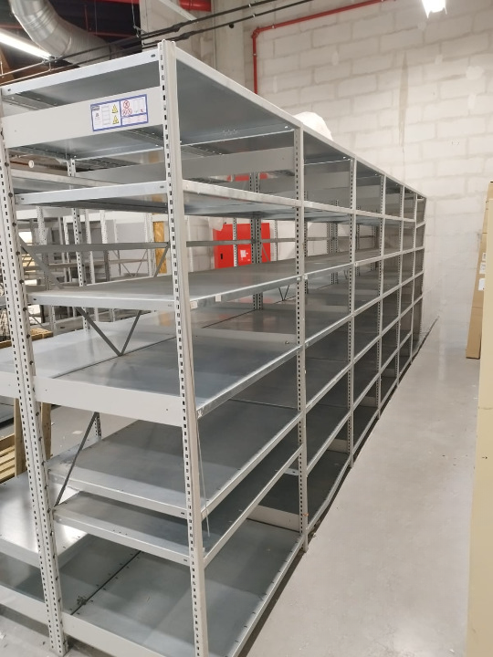 Lot de 5 étagères de Stockage 6/7 Niveaux L 5 m