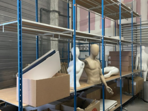 Lot de 4 étagères de stockage L 400 / P 100 cm