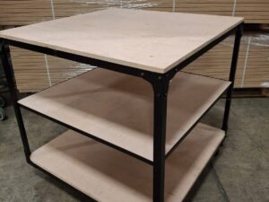 Table de présentation sur roulettes L 91 cm