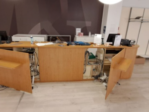 Comptoir d’accueil L 4,86 m
