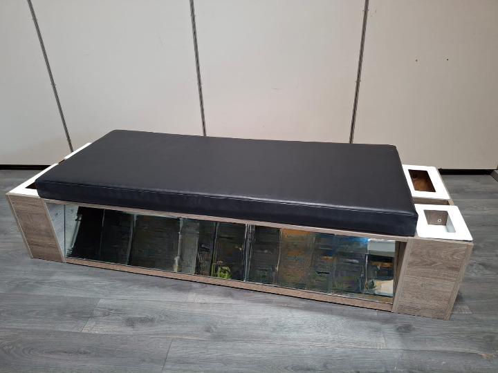 Grande Banquette Simili Cuir L 201 cm