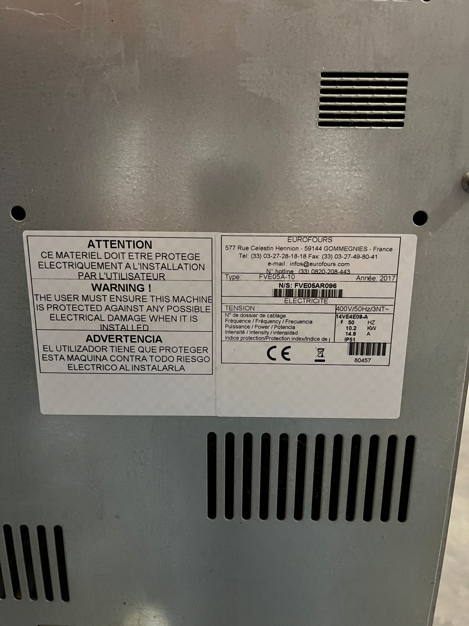 Four professionnel ventilé EUROFOURS – 4 plaques 40 × 60 cm – Image 5