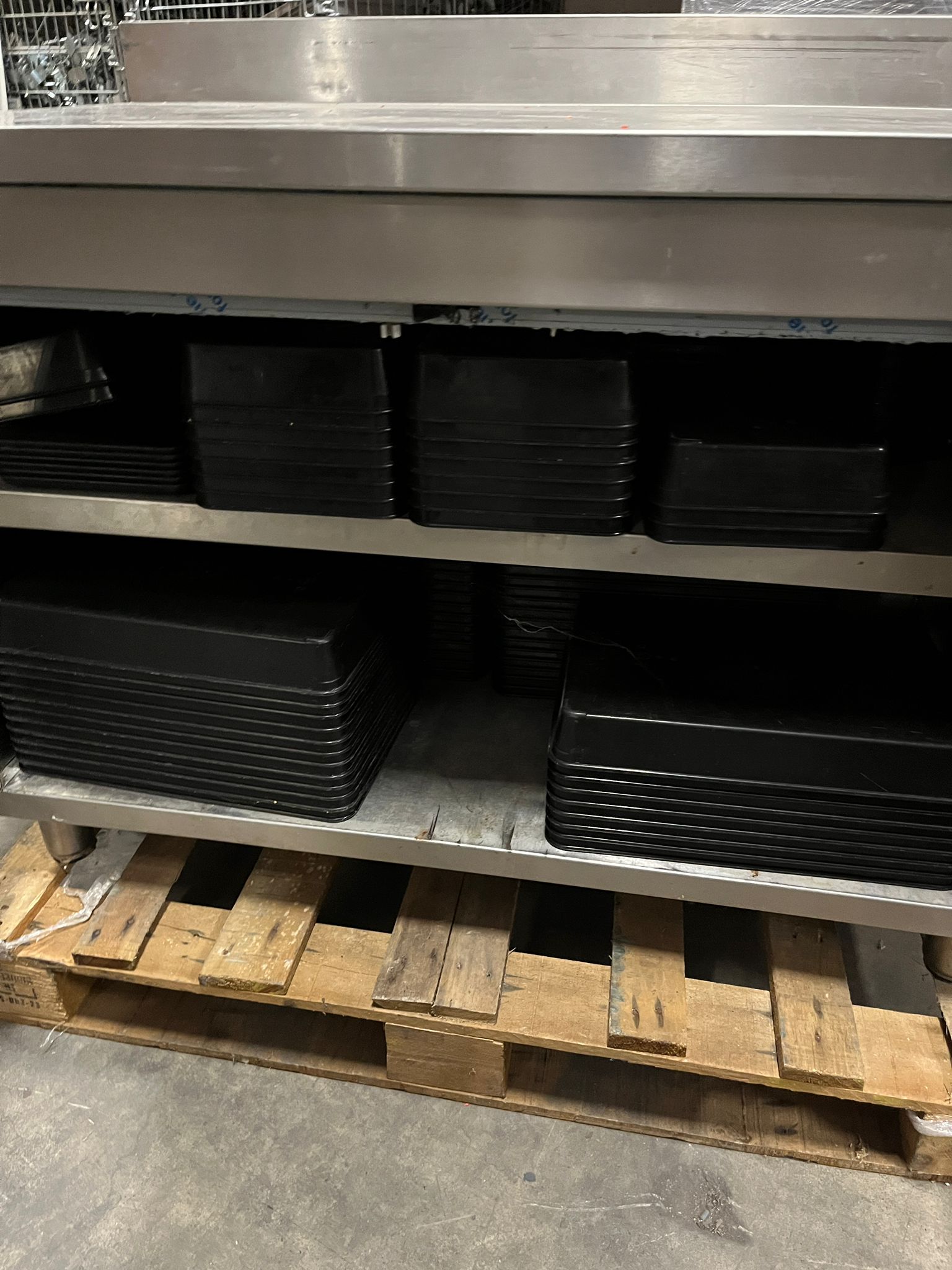 Meuble bas Inox avec dosseret L 120 cm – Image 5