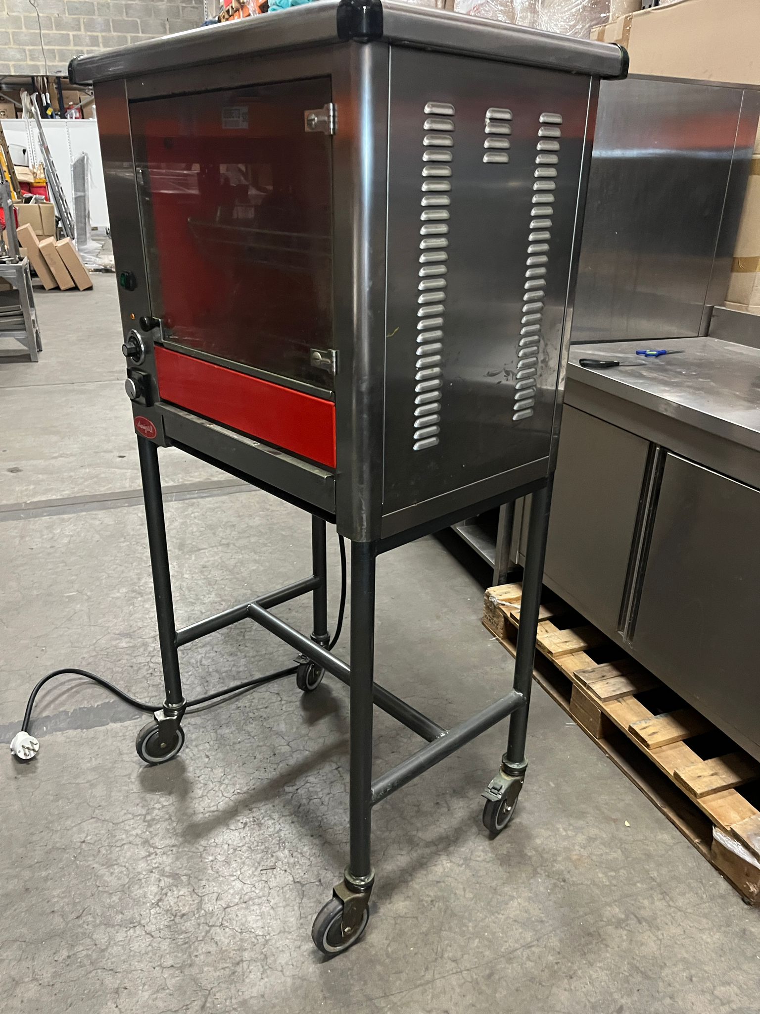 Rôtissoire à poulets sur roulettes DOREGRILL 12NE – 16 poulets – Image 8