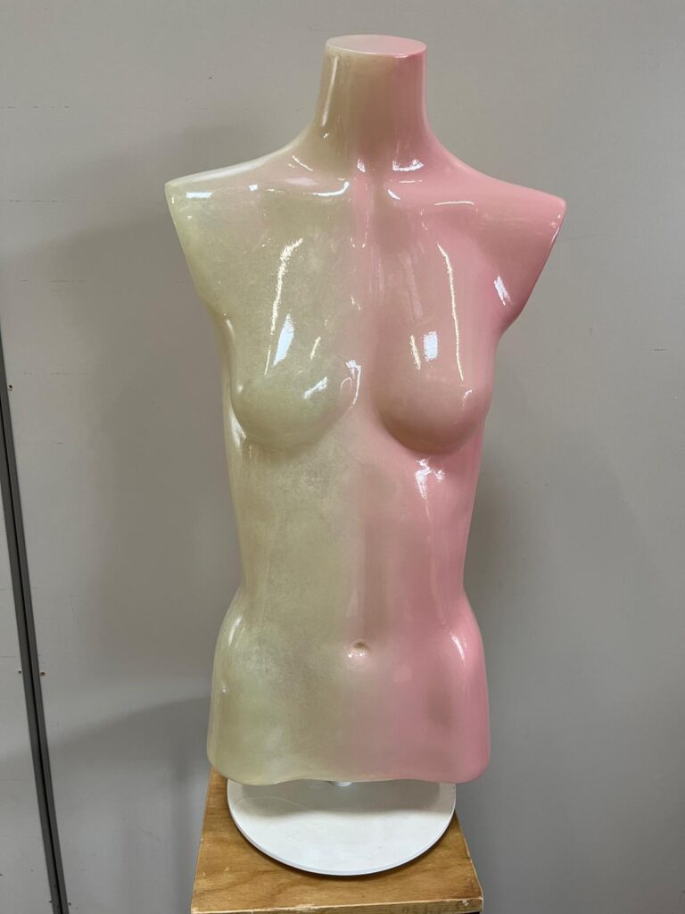 Mannequin Buste Femme effet dégradé + Socle