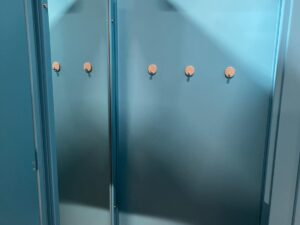 Cabine d’essayage bleu H 251 cm