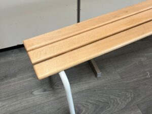 Banc vestiaire en bois L 160 cm
