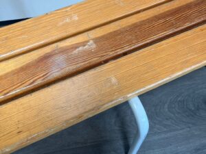 Banc vestiaire en bois L 160 cm