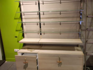 Lot de 2 éléments muraux L 1,54 m